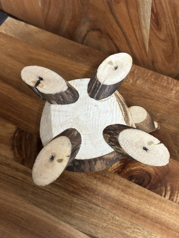 Handmade Wooden Turtle 4”