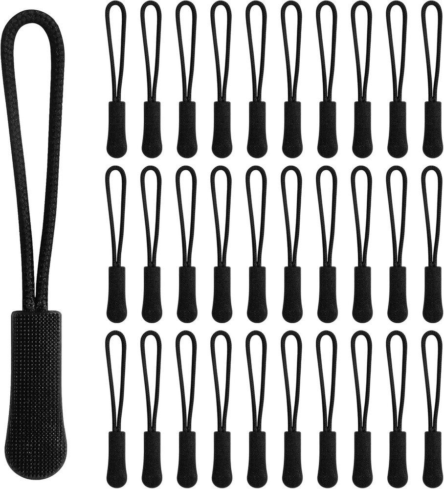 30 pcs Zipper Pull Replacement,Zipper Pulls, Replacement for Jackets,Golf Bag,Pu