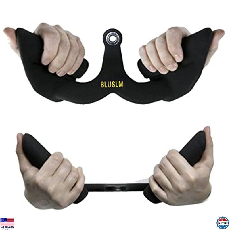 LAT Pull Down Bar for Cable Machine, T Bar V Bar Attachment for Strength