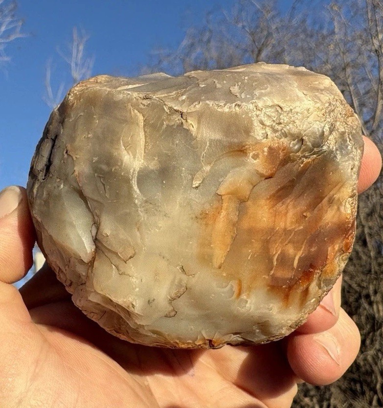 ☘️RR⚒: Anasazi Mano Made From Agate Fossil Wood NE AZ.