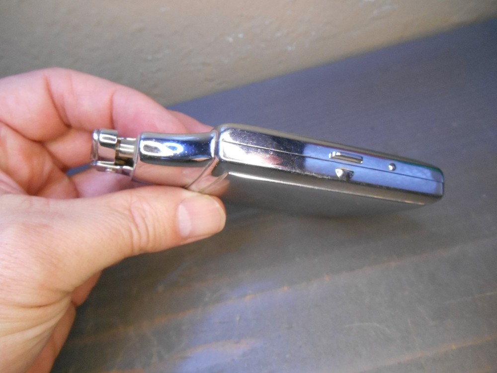 Ronson Mastercase Etched Silver Tone Cigarette Lighter Monogram RJD