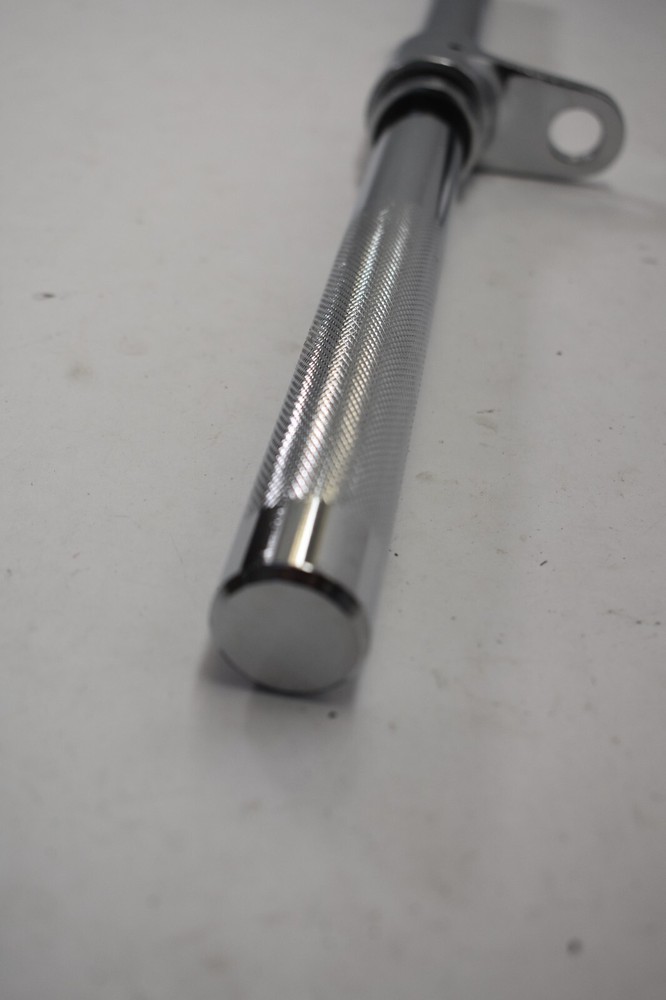 Lat Bar Pull Down Attachment For Cable Machine 20" L w Knurled Grip Tool