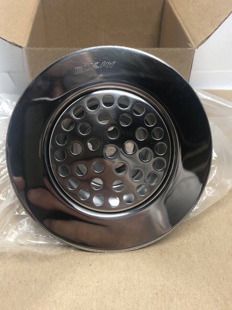 Elkay LK Chrome Brass Drain Fitting With Perforated 3" Grid Strainer