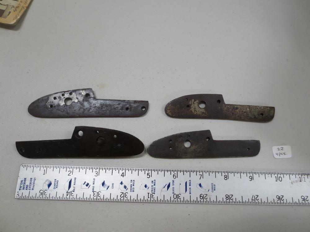 (4) Assorted 19th Century Lockplates (22)
