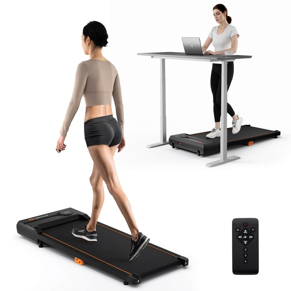 2.5HP Under Desk Treadmill with Remote Control LED Display 12 Preset Programs