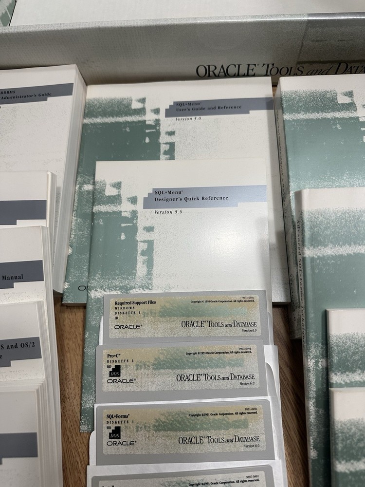 Oracle Tools and Database for DOS Version 6.0 5.25 HD 9008-0491