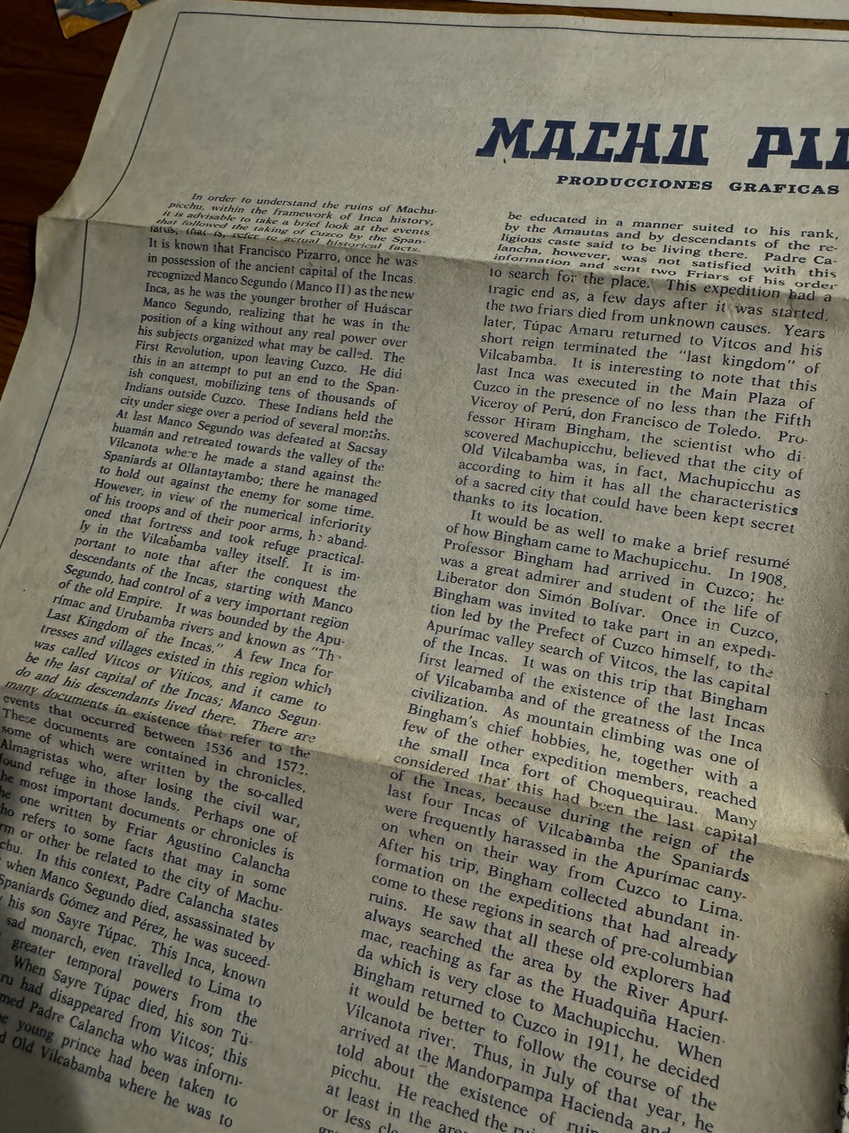 Vintage Lot Of 3 Machu Picchu Info Map Peru Visit Travel Tour Guide