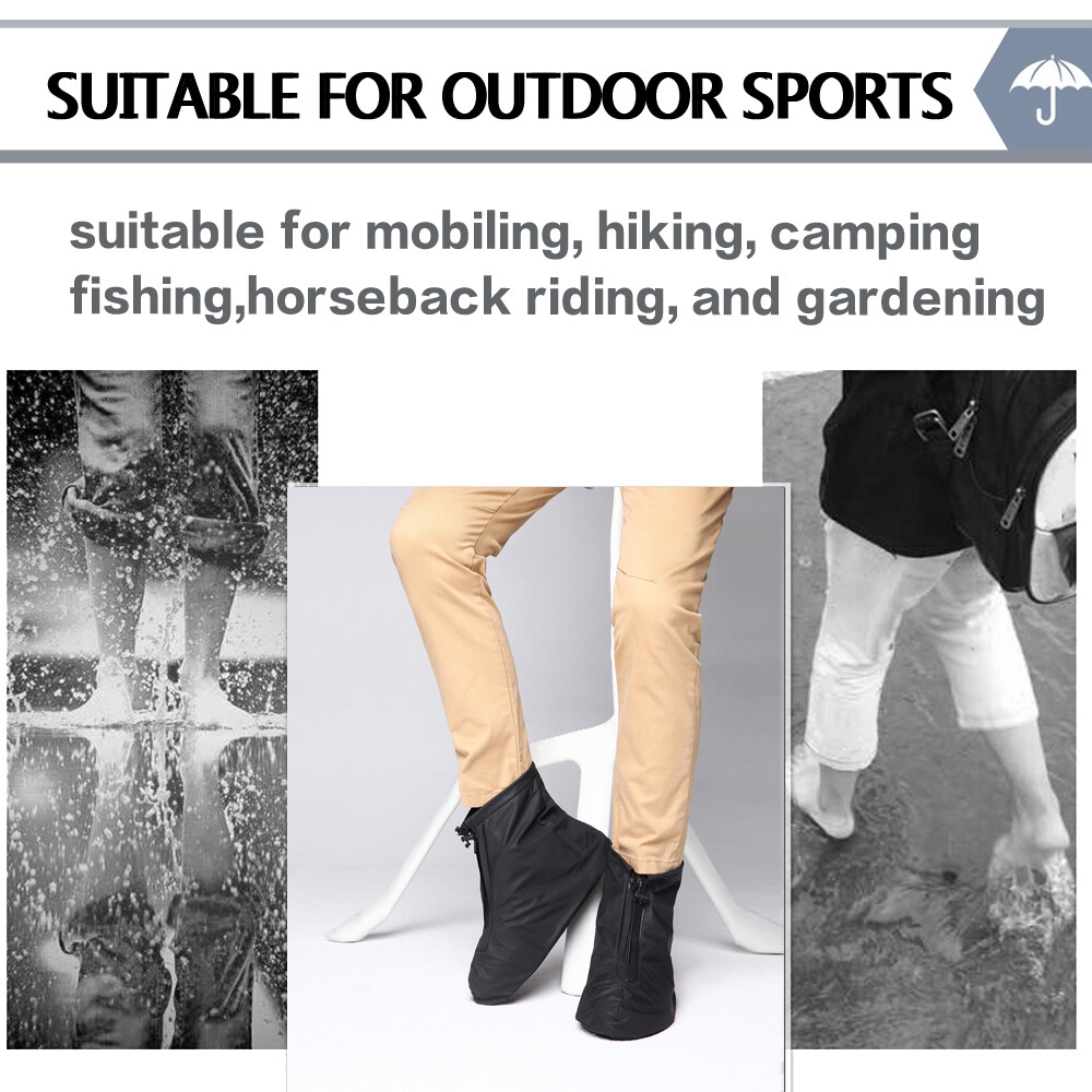 Anti-slip Silicone Rain Shoe Covers Reusable Waterproof Shoes Cover Protector