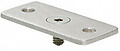Brushed Stainless Optional Flat Hand Rail Adaptor Plate for Hand Railing Bracket