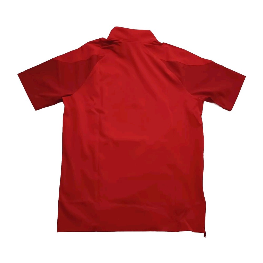 New Under Armour ¼ Zip Coach's Pullover Medium Red Storm Tech Men's Squad