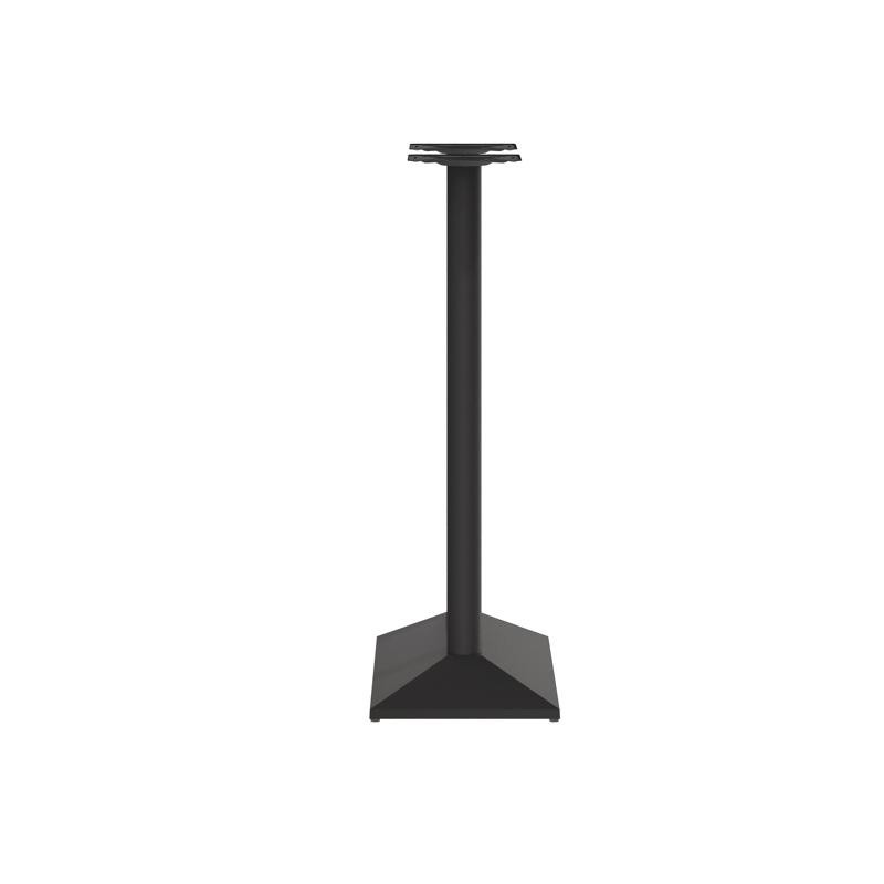 27" x 15" Restaurant Table Base with Double Column Table Height Column in Black