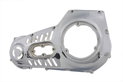 Vented Chrome Outer Primary Cover fits Harley Davidson