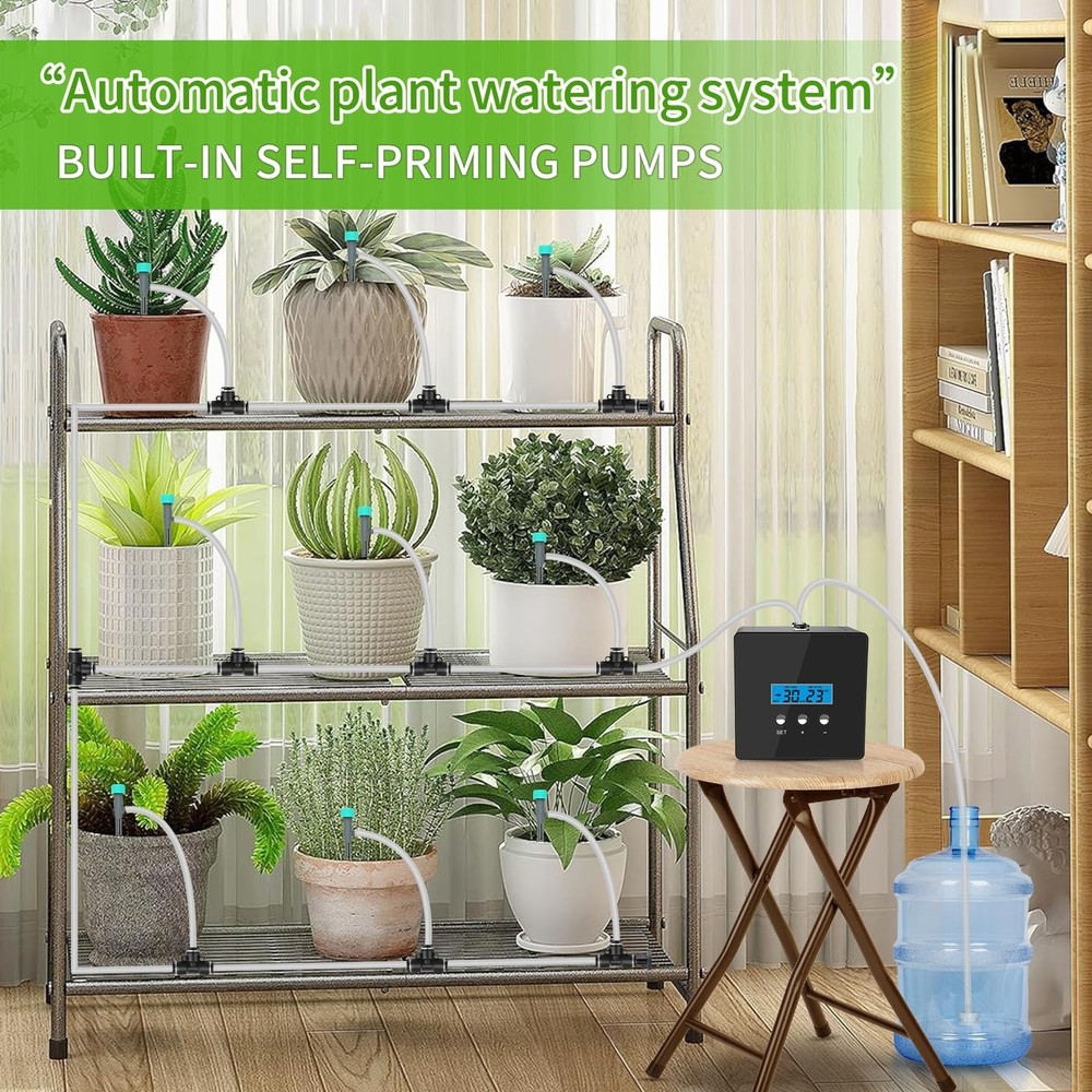Automatic drip Irrigation System，DIY Indoor Plant Watering System,Self-Pr