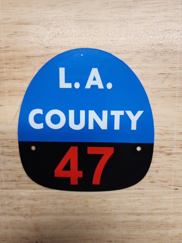 LA COUNTY 47 FIRE HELMET SHIELD