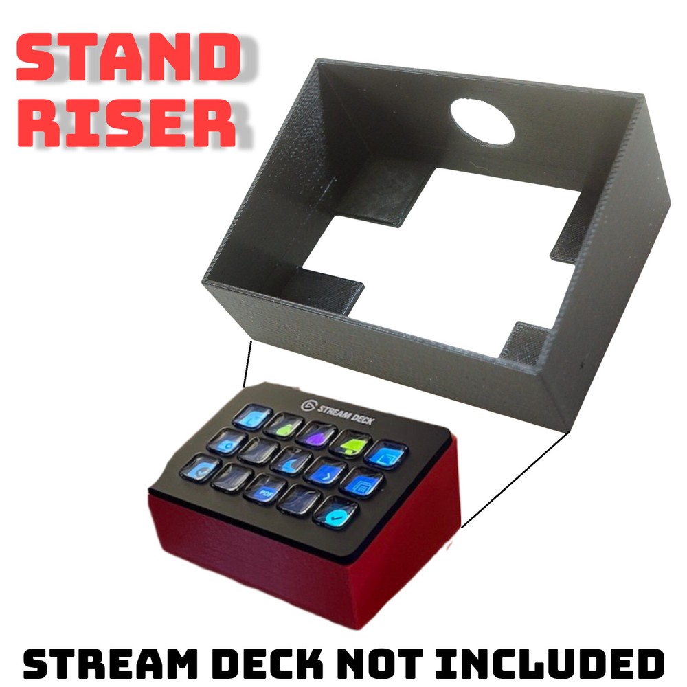 Angled Display Stand Holder for ELGATO Stream Deck MK2 Tilt Interface