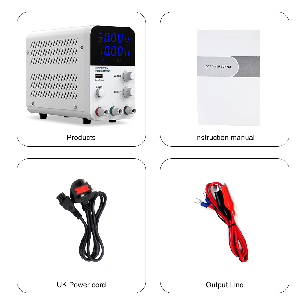 0-30V 5A adjustable Lab DC power supply Bench Variable Programmable power Source