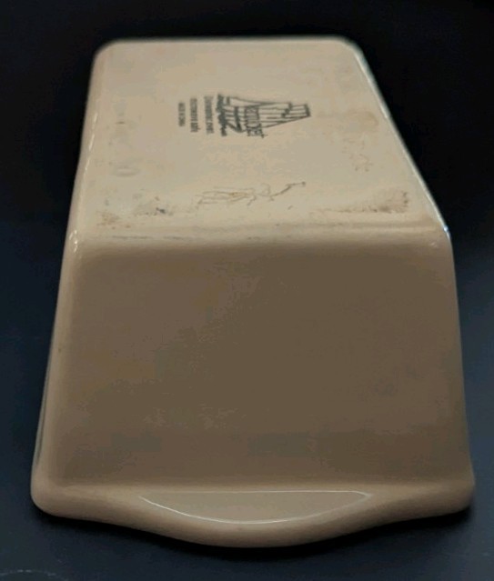 Small 6" Ceramic Pan Loaf By Nantucket With Nutcracker Design