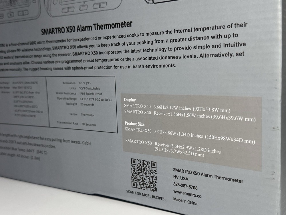 Smartro Wireless Bbq Thermometer