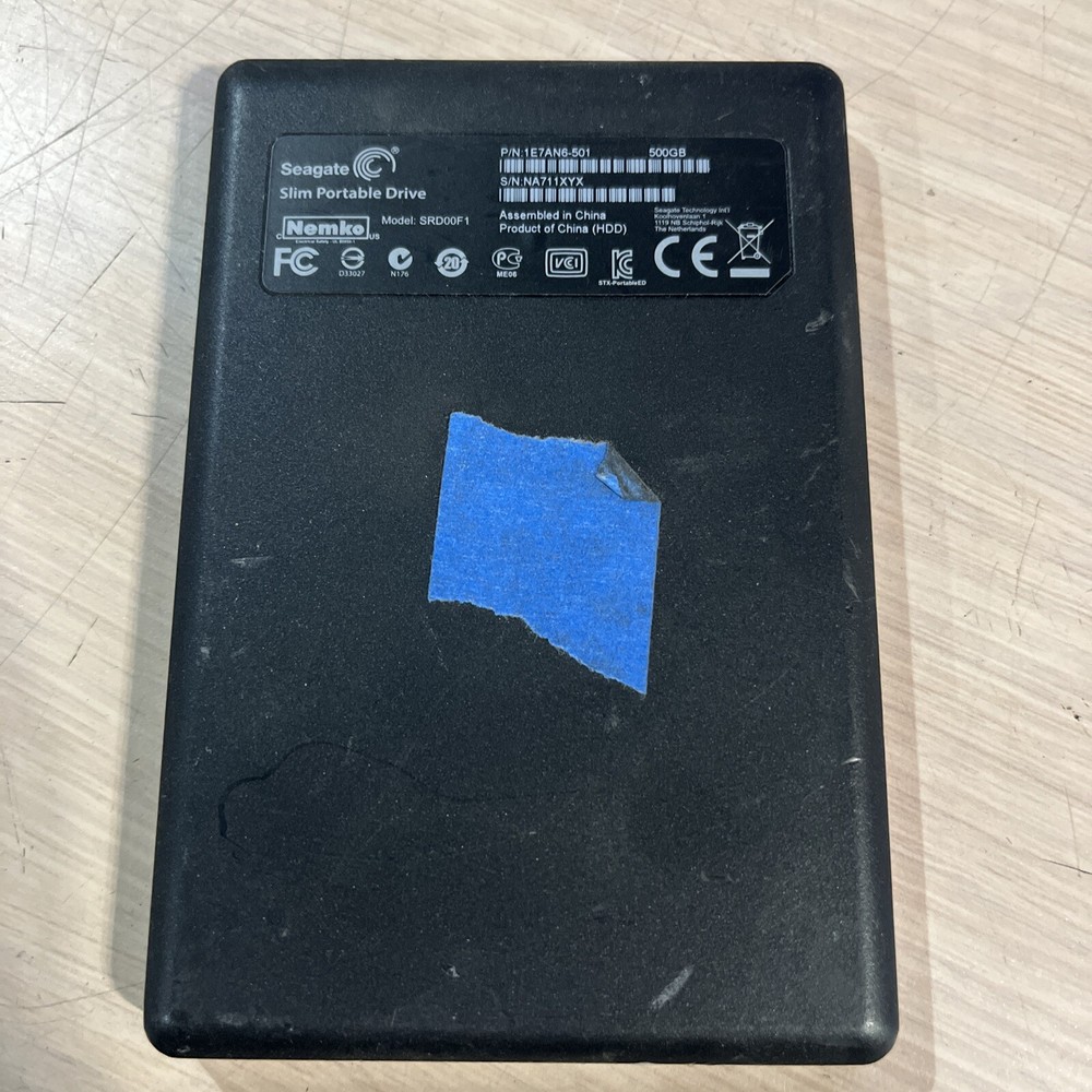 SEAGATE SLIM PORTABLE SRD00F1 HARD DRIVE