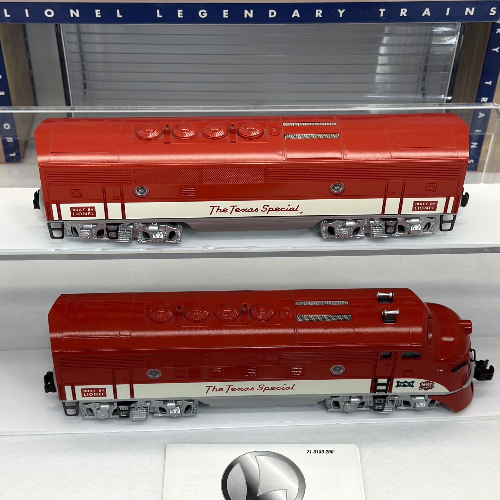 Lionel PWC TMCC 6-38100 Texas Special MKT F-3 AB Diesel Set O Gauge Used 2245 RS