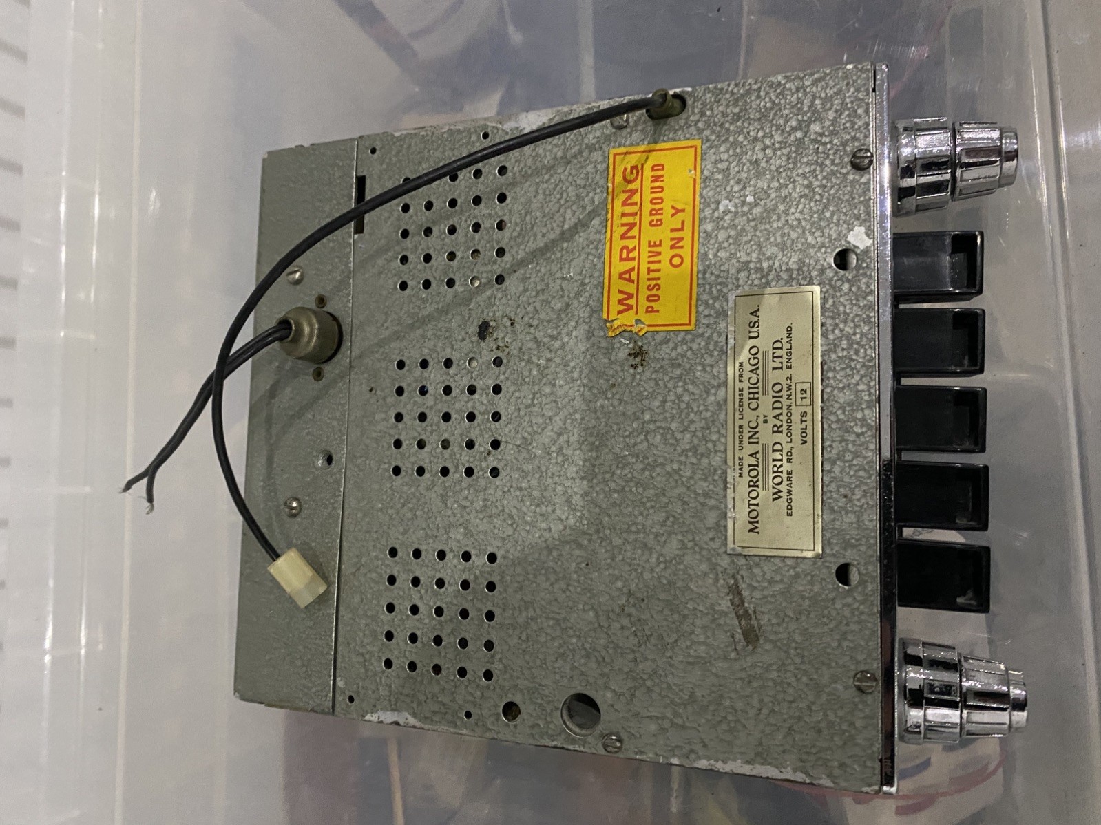 Motorola 818T chrome Car Radio Classic Vintage fully working