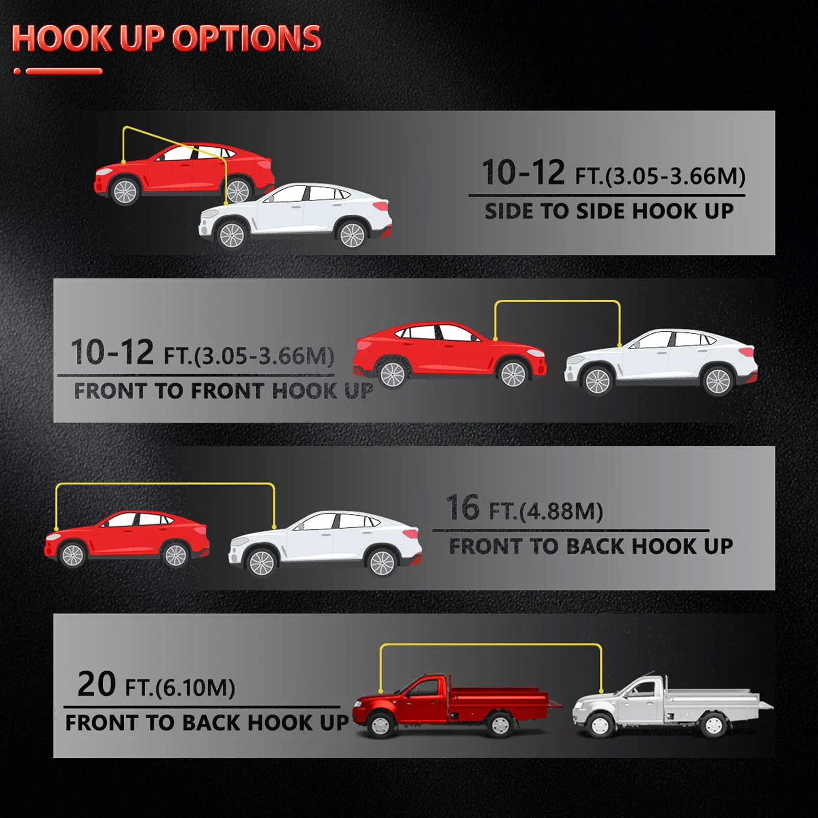 4 Gauge 1000AMP Heavy Duty Power Jumper Booster Cables Commercial Grade Battery