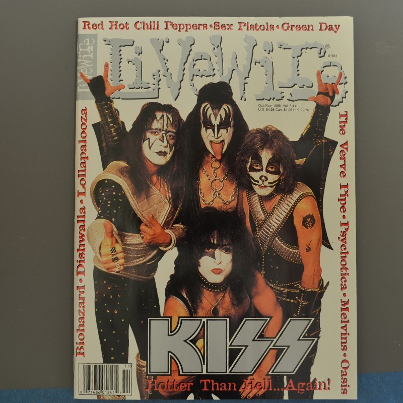 Magazine Live Wire 1996 October KISS Type O Negative Ships Free in USA