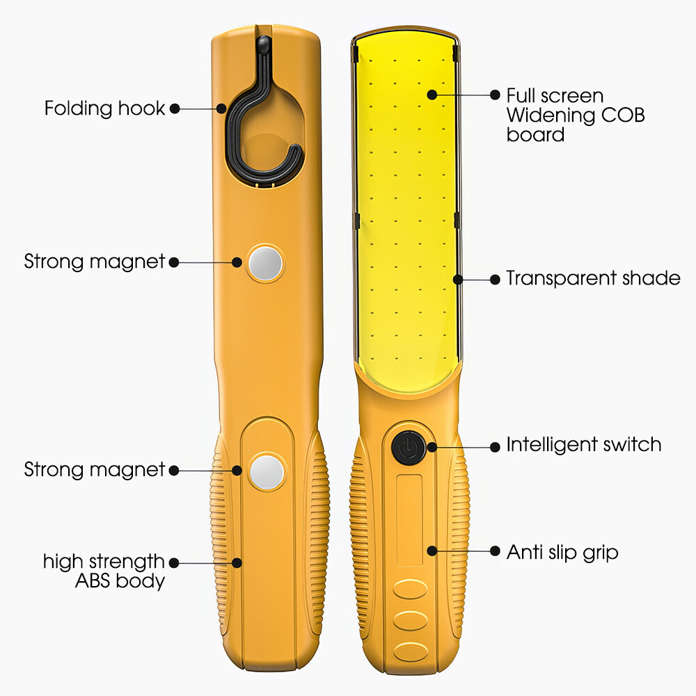 Rechargeable Work Light Magnetic Work Light 3 Modes for Car Repairing/Emergency
