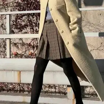 Maron Edition Custard Long BUC Coat