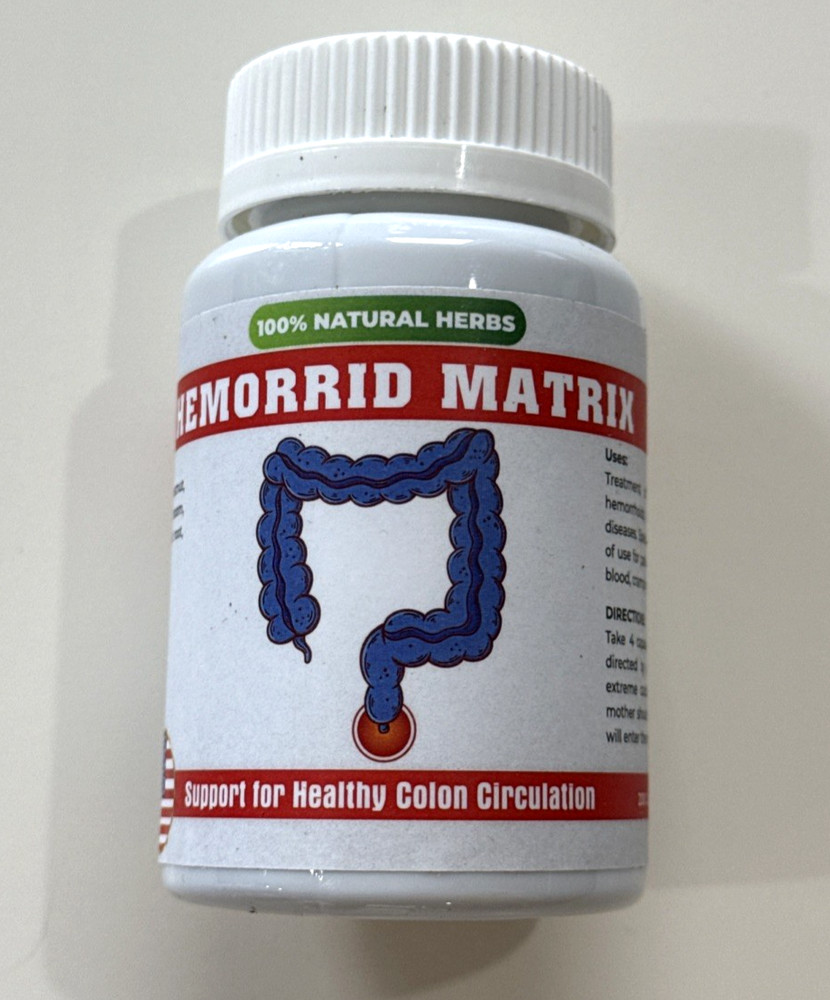 HEMORRID Matrix , support for Healthy Colon Circulation 200 Caps