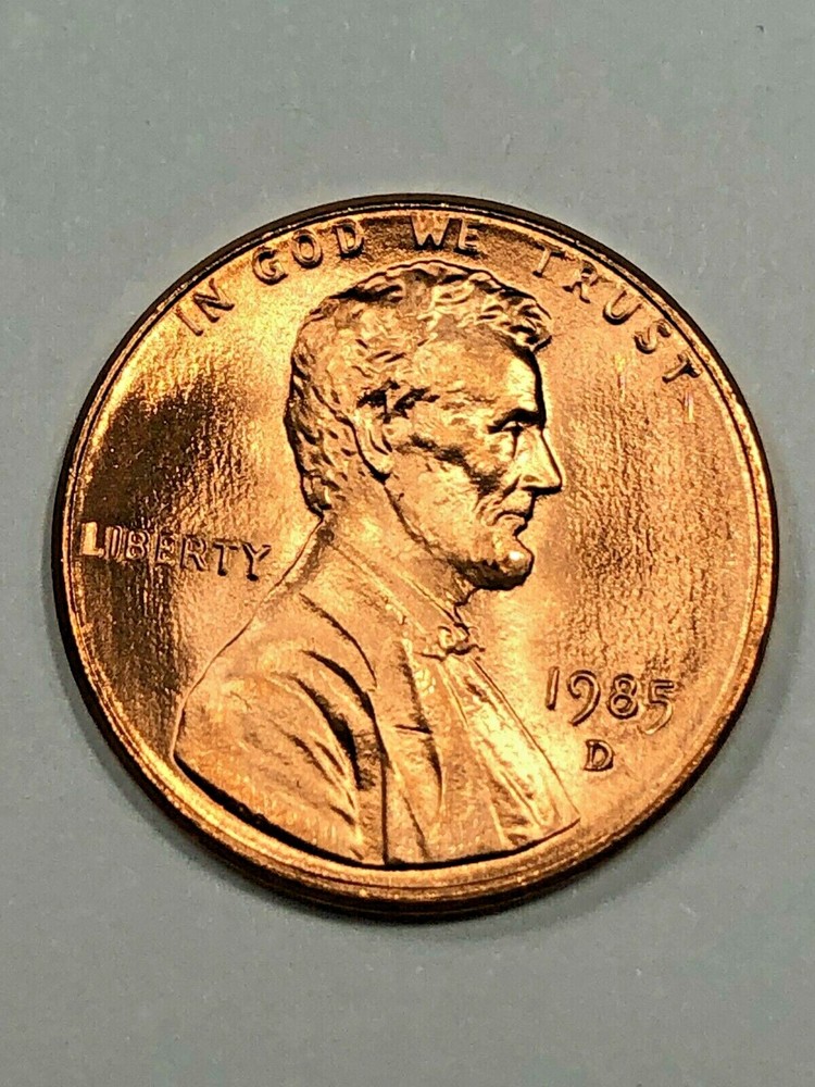 1985 P&D Uncirculated Lincoln Memorial Cent Set
