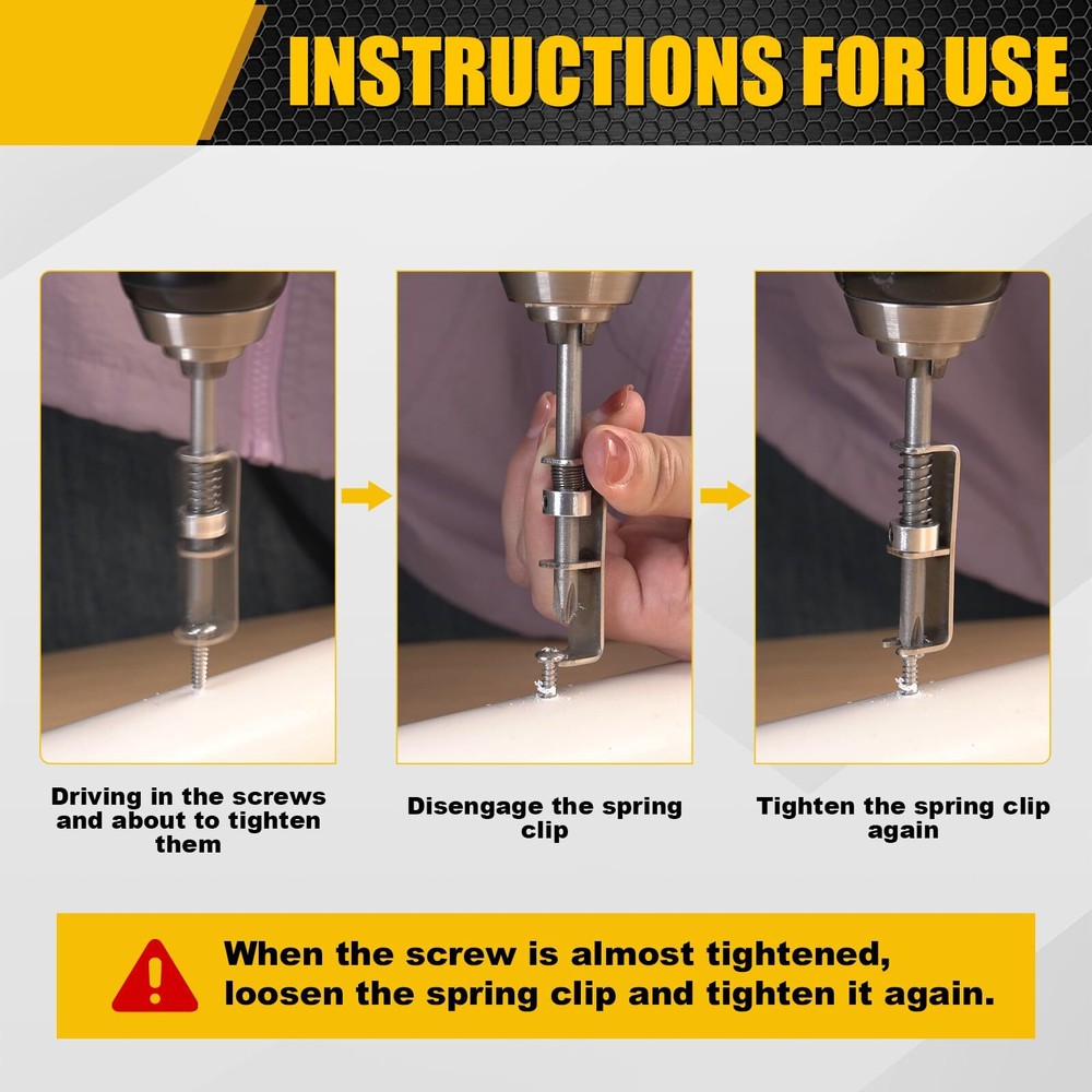 Spring-loaded Screw Holder Bit Anti-drop Screwdriver Bit Single-Hand Operatio...