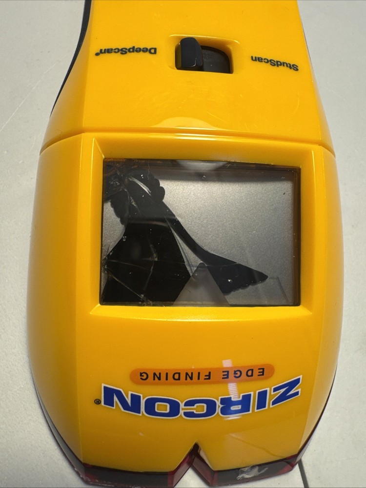 Zircon Multi Scanner Tool StudSensor 9V HD55 Stud Finder- BROKEN DISPLAY