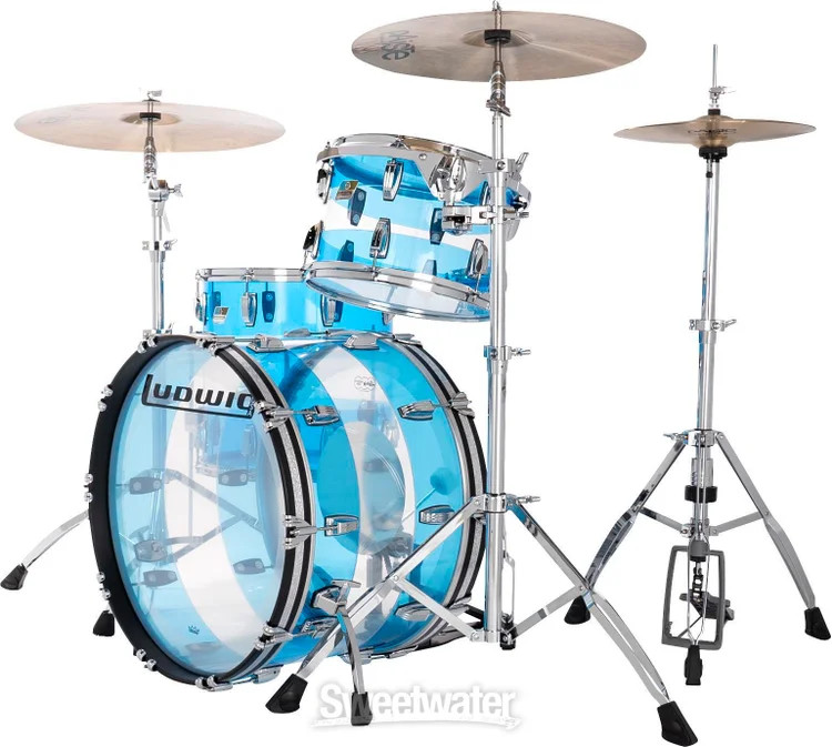 Ludwig 50th-anniversary Vistalite Fab 3-piece Shell Pack - Pattern "A"