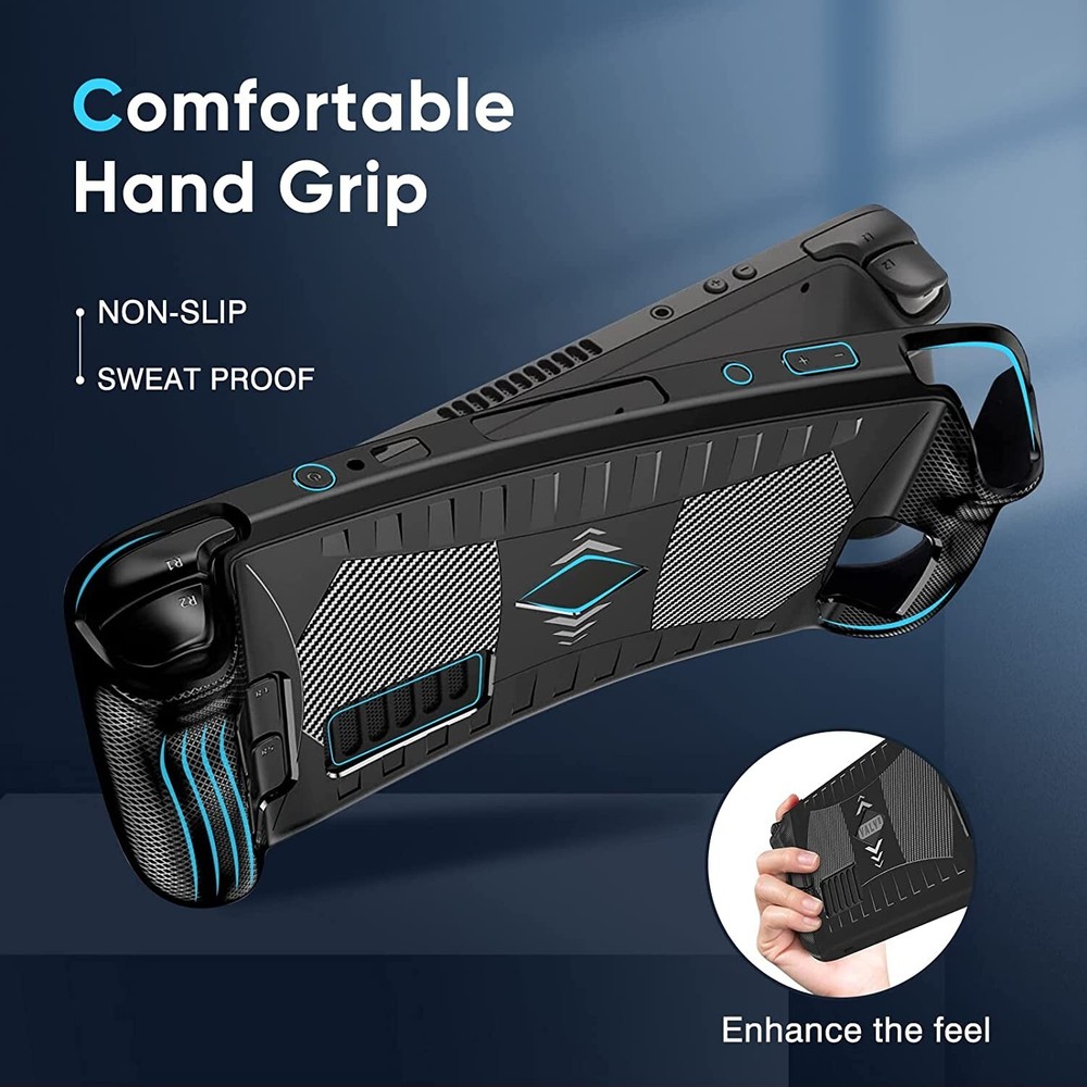 Steam Deck Case Stream Deck Case with Anti-Slip Particles, Compatible with Steam