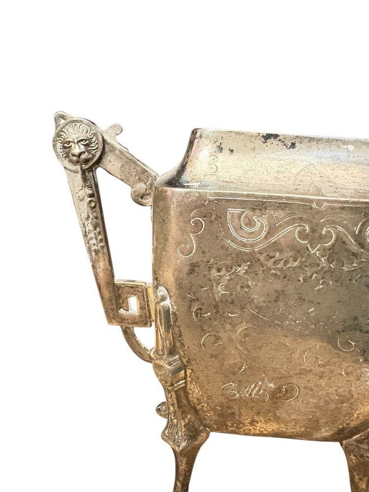 1876 antique silver Meridian teapot