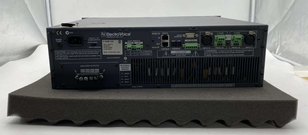 Electro Voice P 1200RT Amplifier Precision Series DSP Controlled