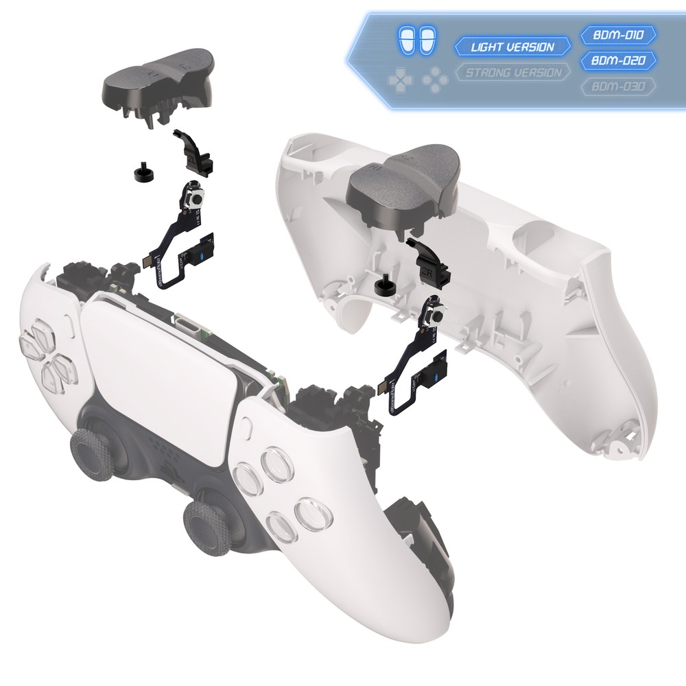 Micro Switch Light Version Clicky Hair Triggers Kit Shoulder For PS5 Controller