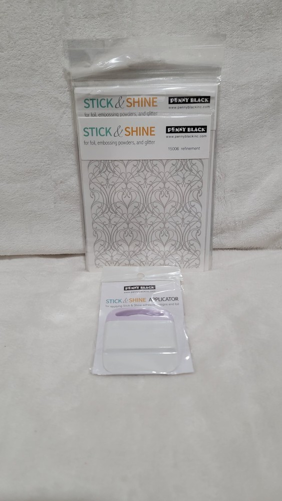 Penny Black Stick and Shine sheets and Applicator Bundle