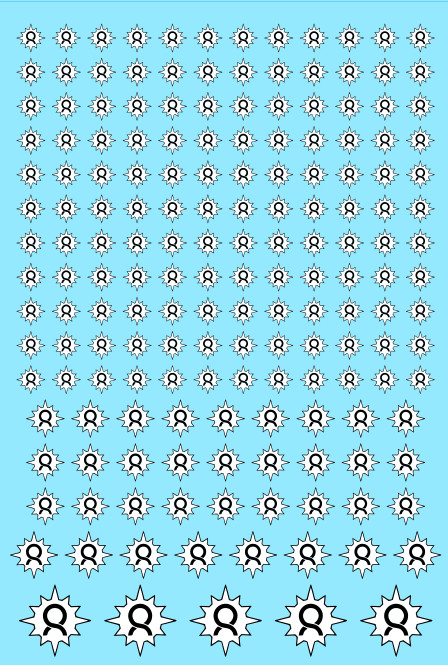A6 - Aura Ribbons Transfer Sheet