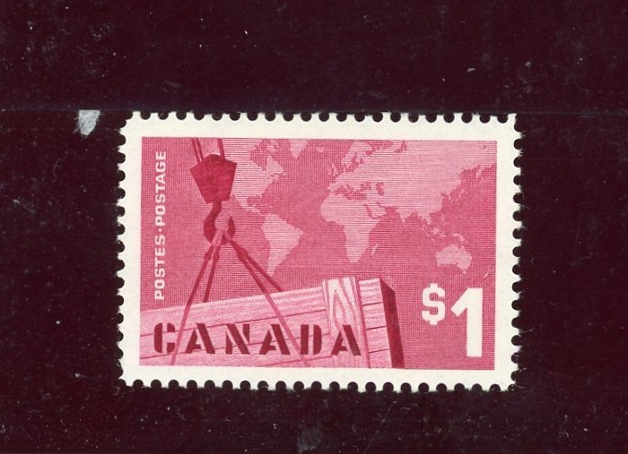Canada Scott 411 $1 1963 mint
