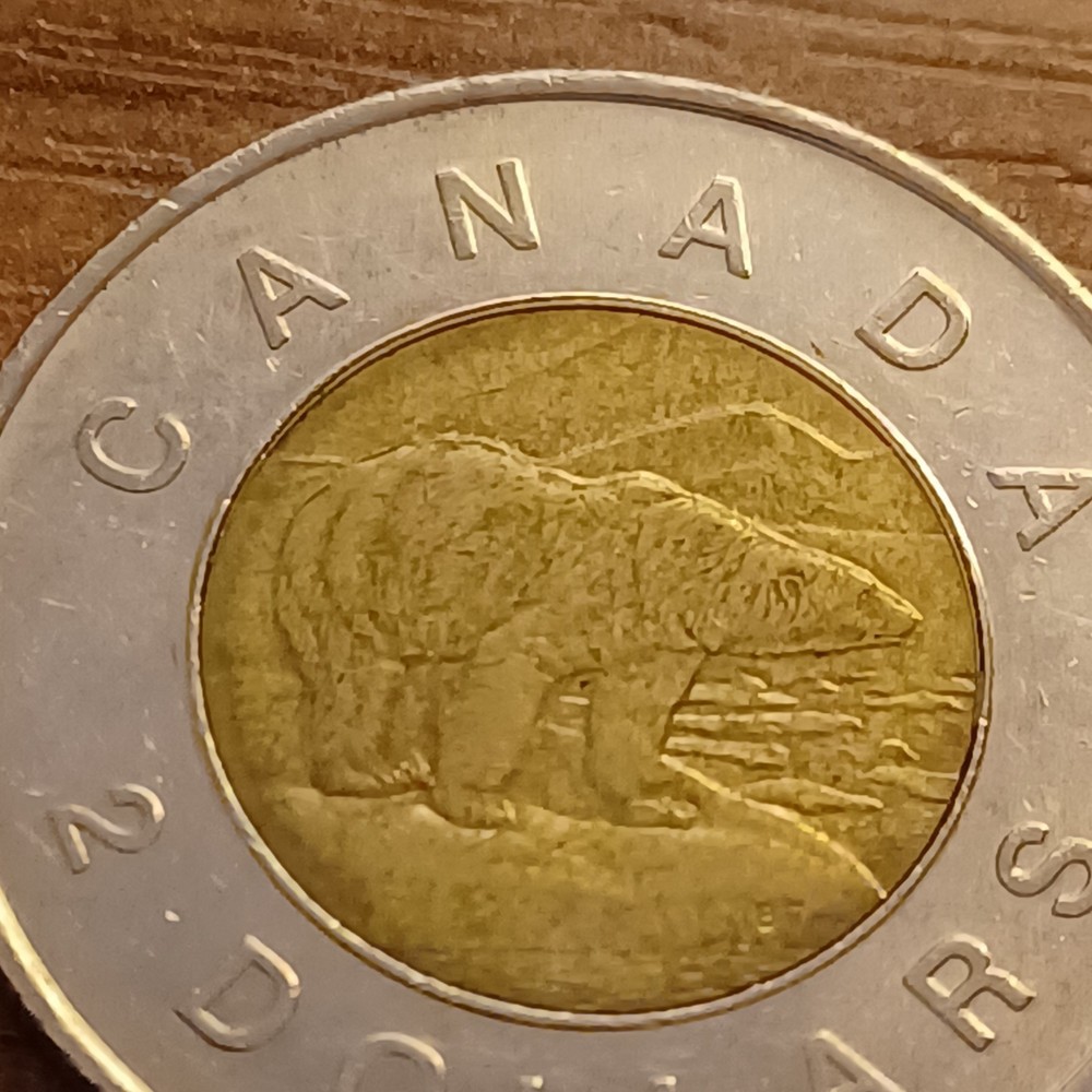 CANADA ~ 1996 ~ Polar Bear 2 Dollar ~ AU