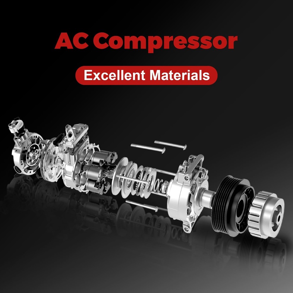 Air Conditioner AC Compressor with Clutch Compatible with Explorer Flex MKZ C...