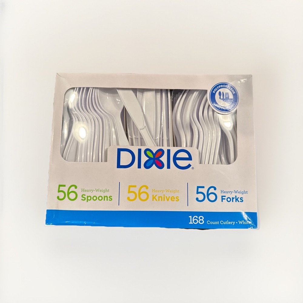 Dixie Combo Pack, Tray w/ Utensils, Fork/Knife/Spoon, 168/Pack,