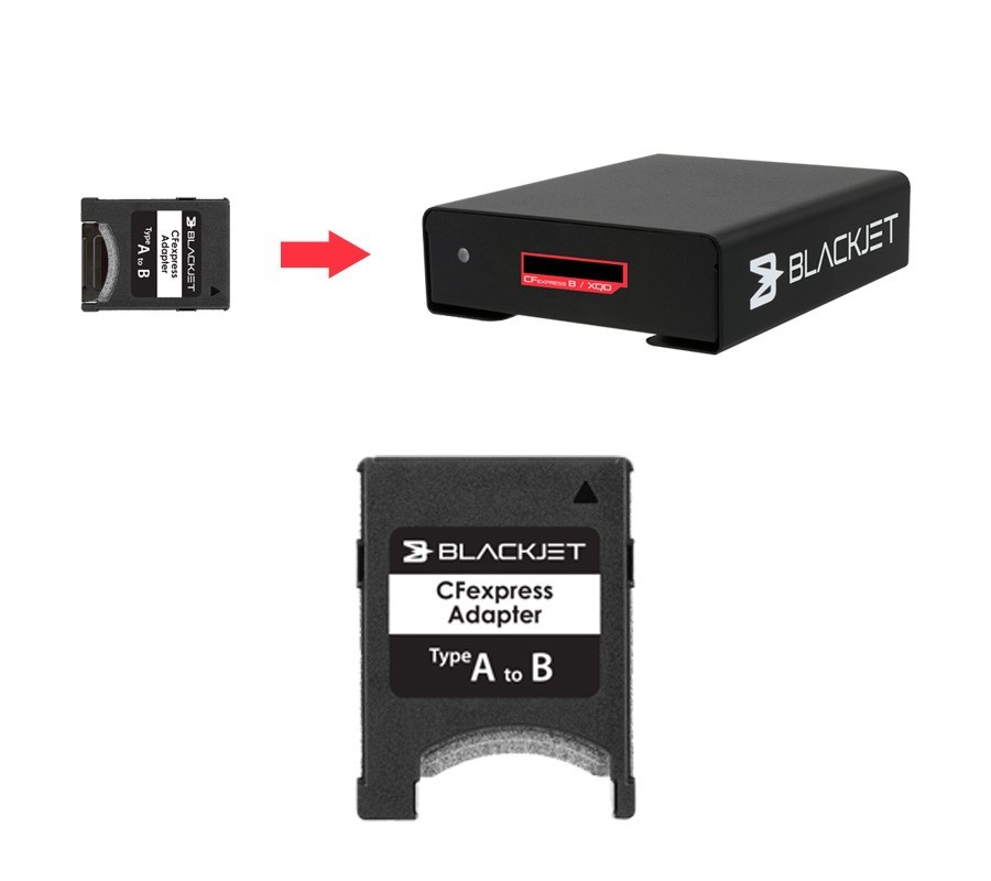 BLACKJET TX-1CX CFexpress A and B Thunderbolt Reader