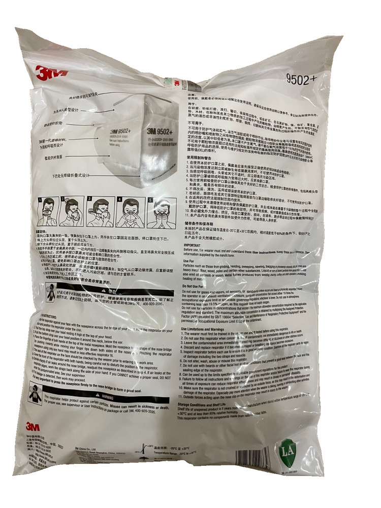 3M 9502+ Particulate Respirator Mask