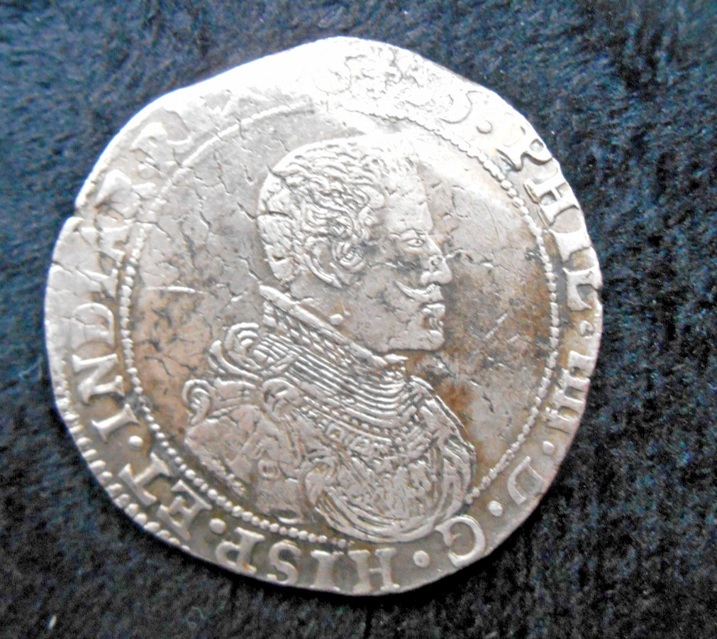 SHIPWRECK treasure SILVER PORTRAIT DUCATON coin MERESTEIN wreck 1655 VOC E India