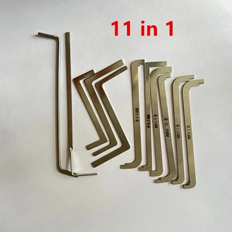 11pcs Turning Tool Lock Tension Wrenches Locksmith Pick Tool New