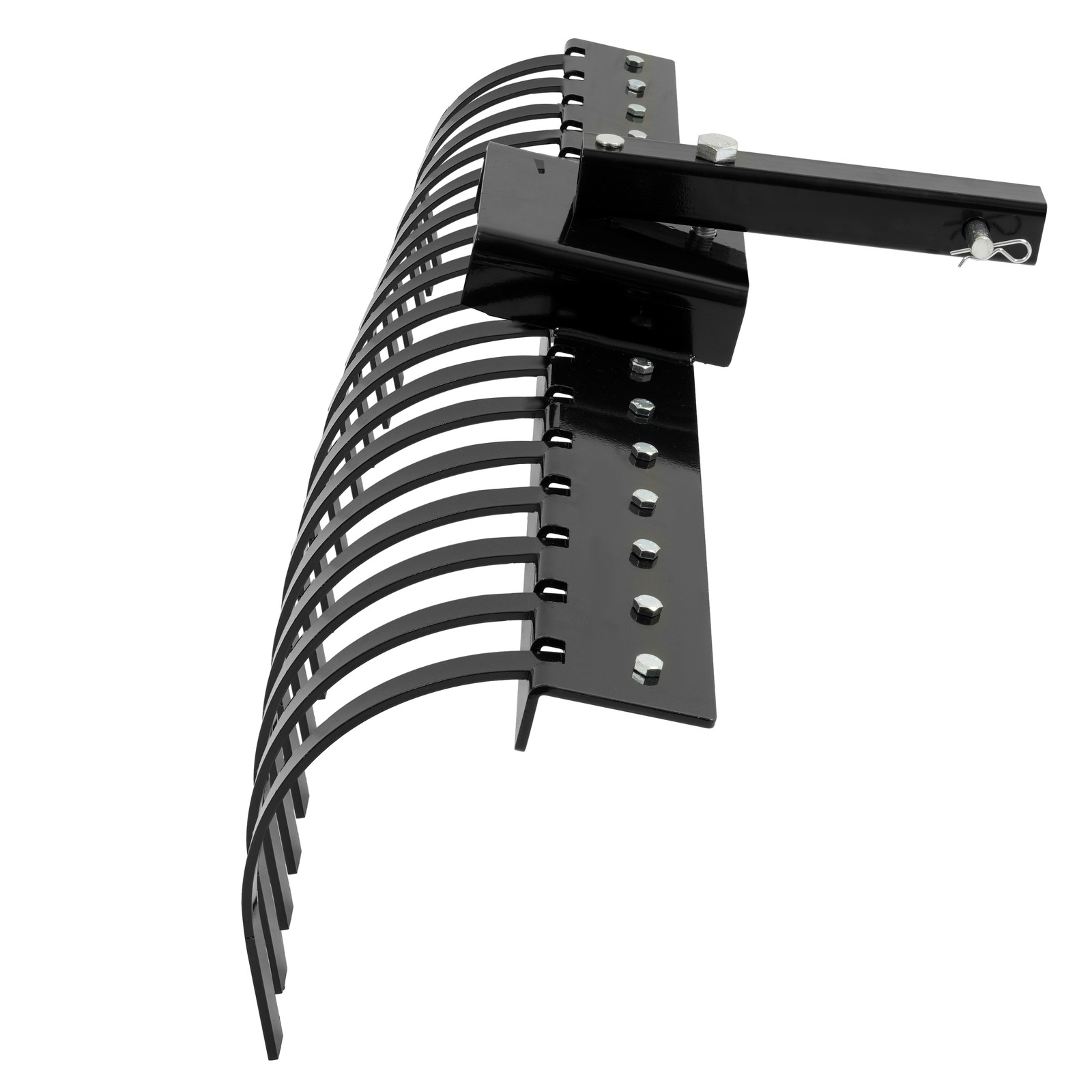 48" Landscape Rake Pine Straw Rake Rock Rake Fits 2" Receiver ATV/UTV Tractors