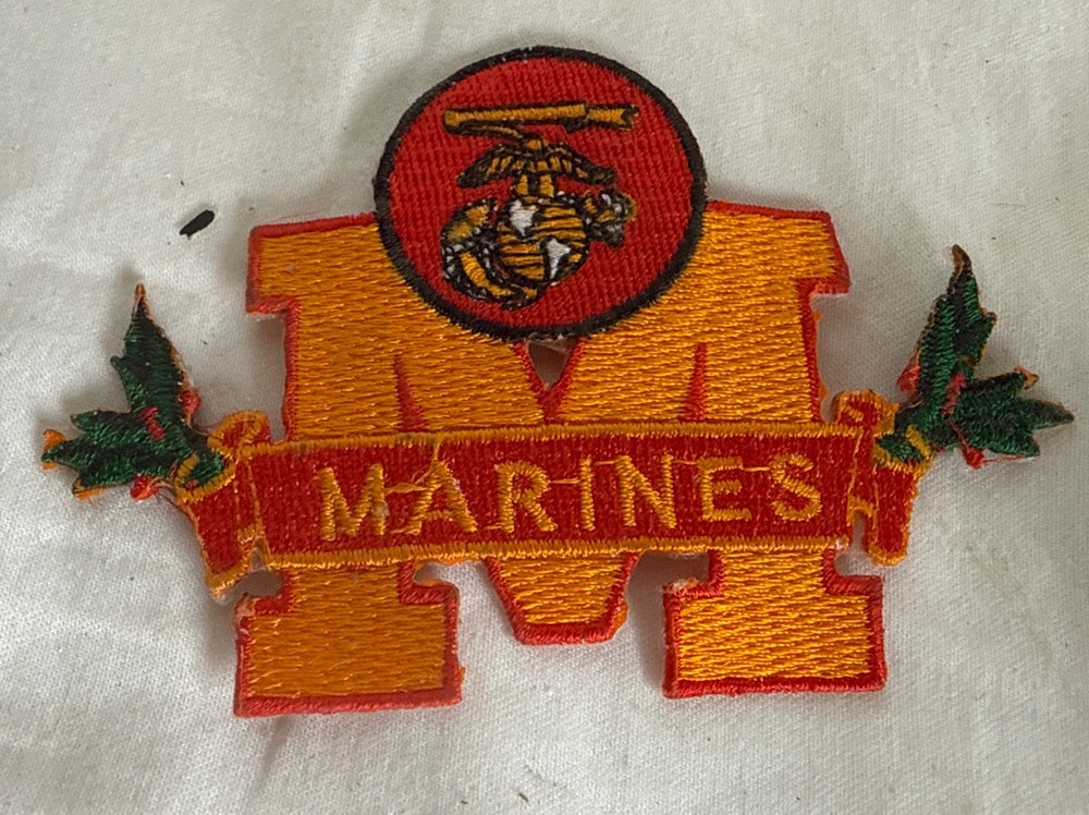 USMC U.S. Marines Hat Patch w/Eagle Globe & Anchor Rare